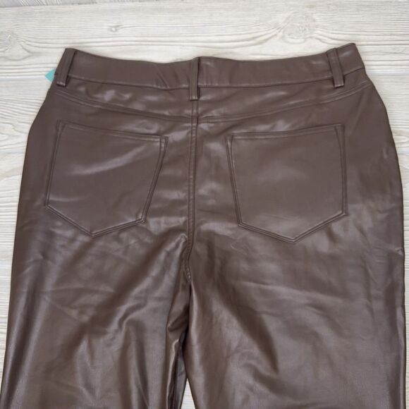 Maurices RTV Perfect Faux Leather Skinny High Rise Pant Women's 16 Reg Brown NWT - Picture 4 of 14